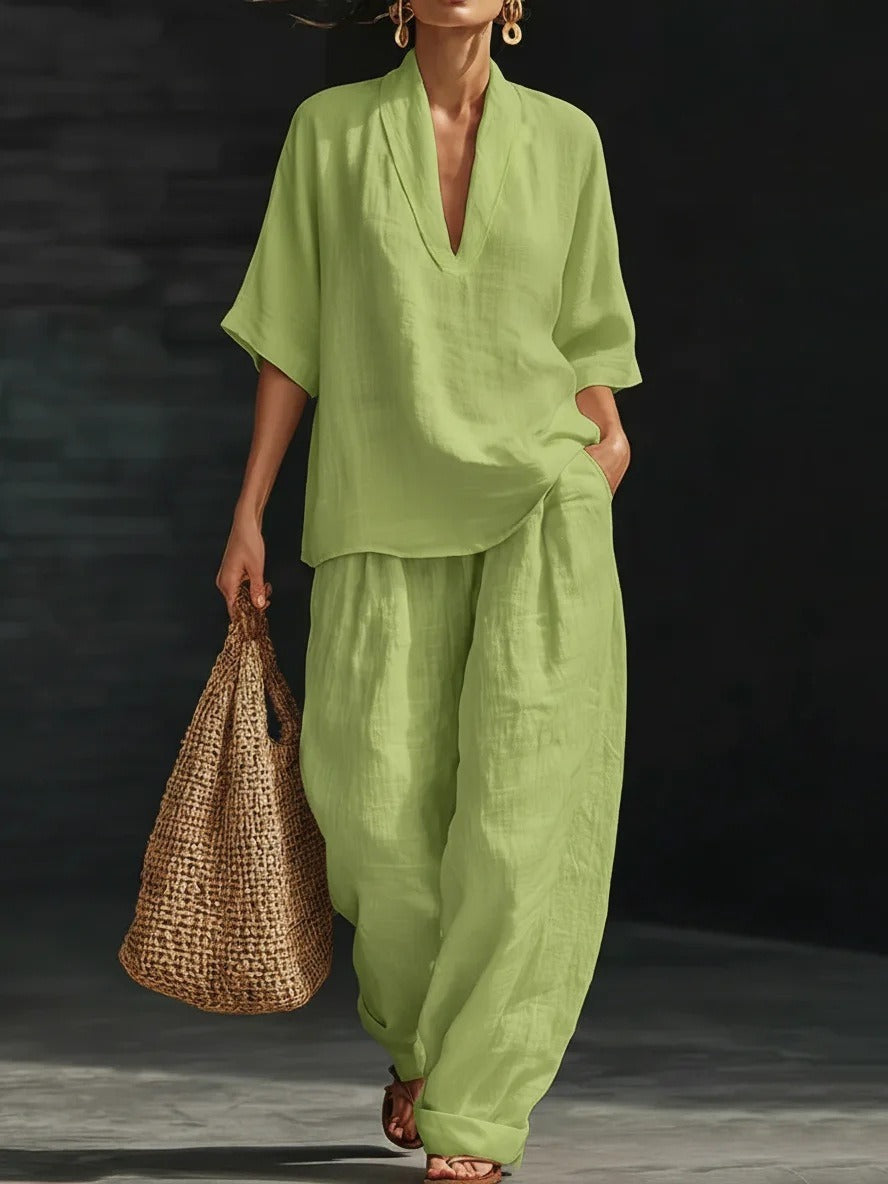 Conjunto Casual de Dos Piezas para Mujer - Comodidad Diaria | ZYVA