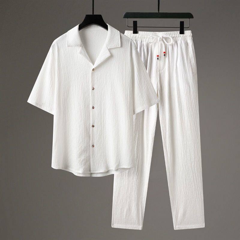 Conjunto de Lino y Algodón Hombre - Comodidad Transpirable | ZYVA