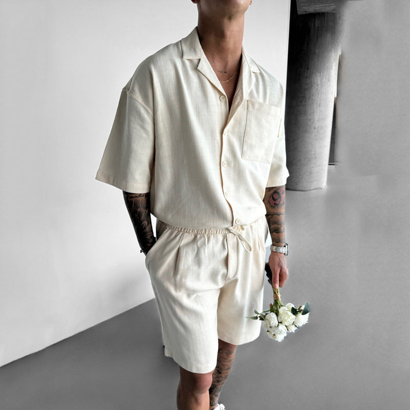Conjunto Casual de Verano: Camisa con Solapa y Pantalón Corto | ZYVA