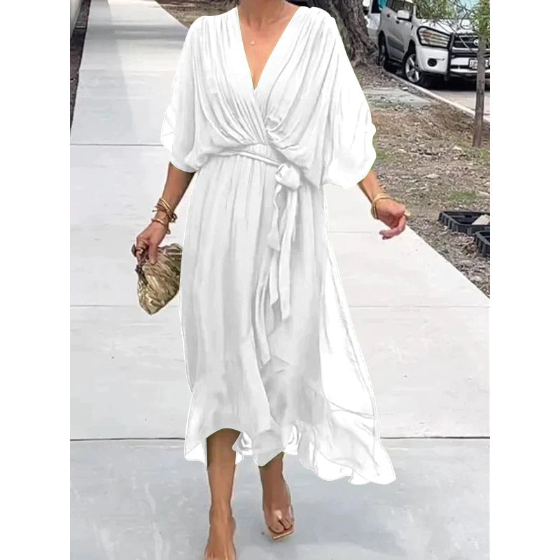 Vestido Largo de Fiesta con Manga Murciélago - Estilo y Comodidad | ZYVA