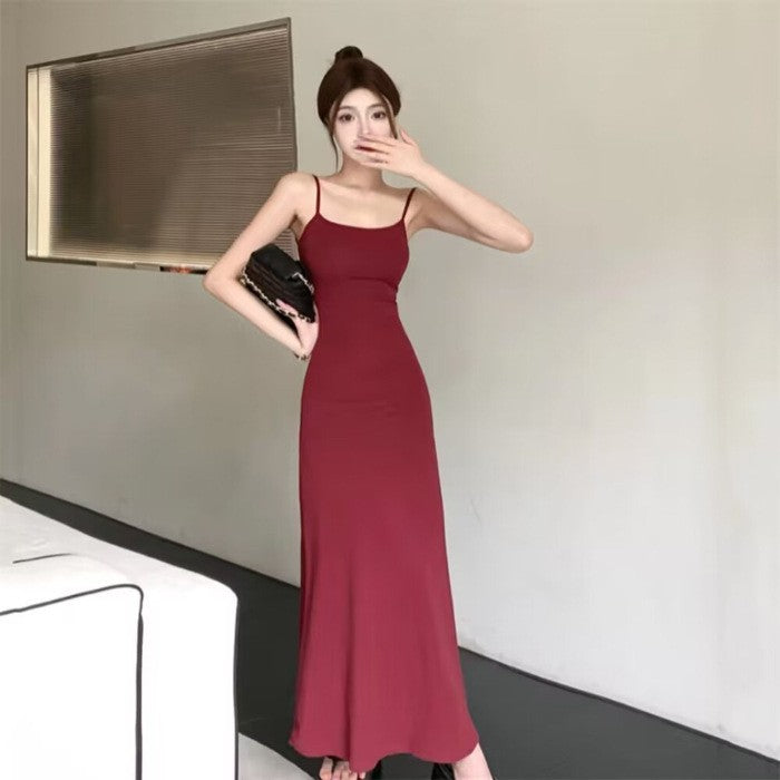 Vestido Midi de Punto Corte Sirena - Estilo Urbano Versátil | ZYVA