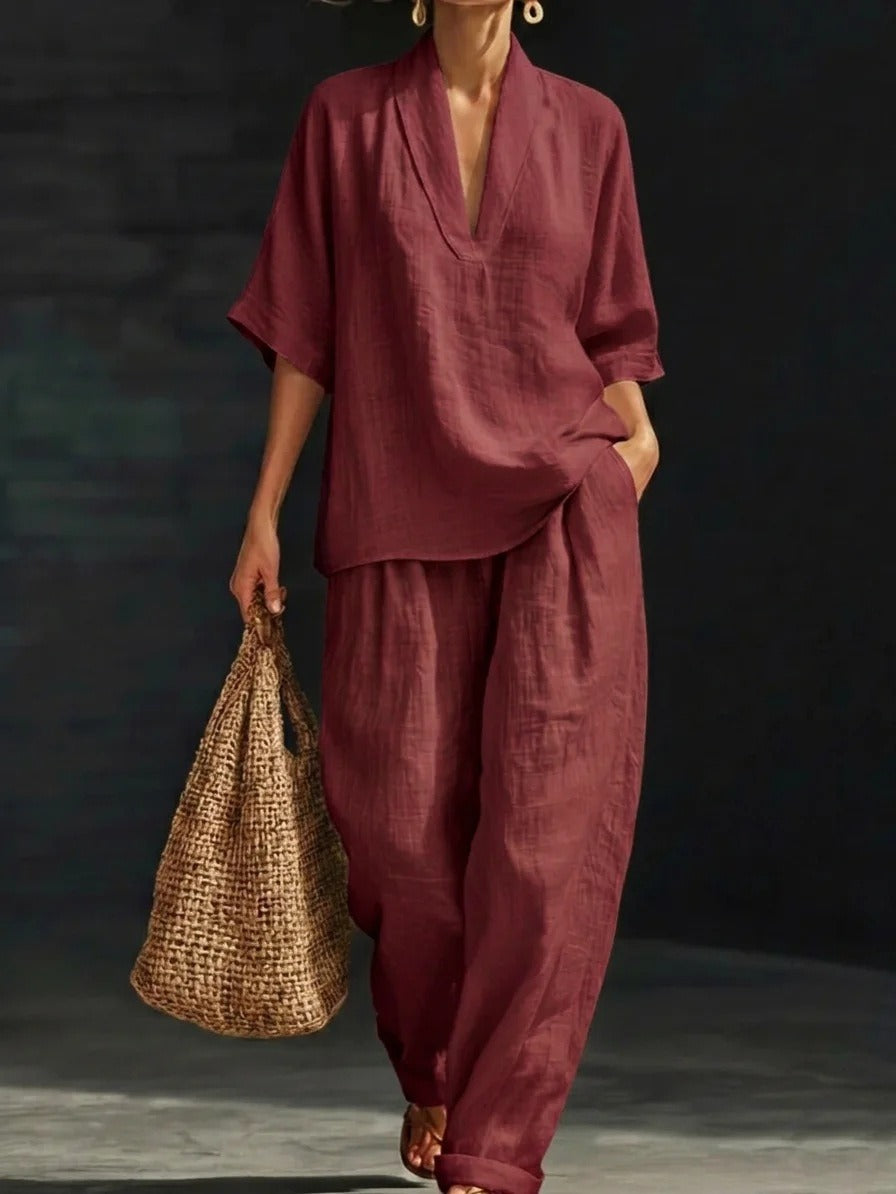 Conjunto Casual de Dos Piezas para Mujer - Comodidad Diaria | ZYVA